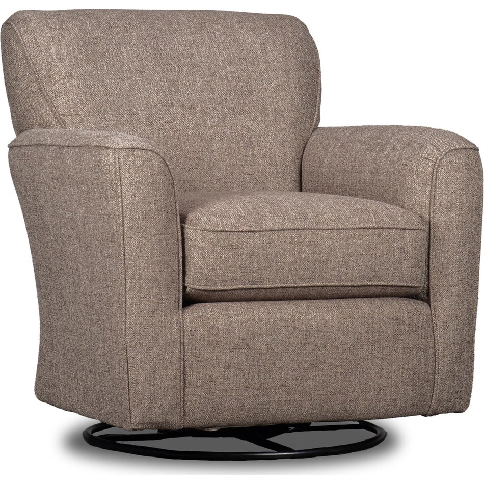 dellis brown accent chair   