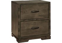 dellyn graphite nightstand   