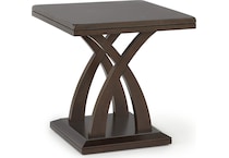 delmar espresso cherry end table   