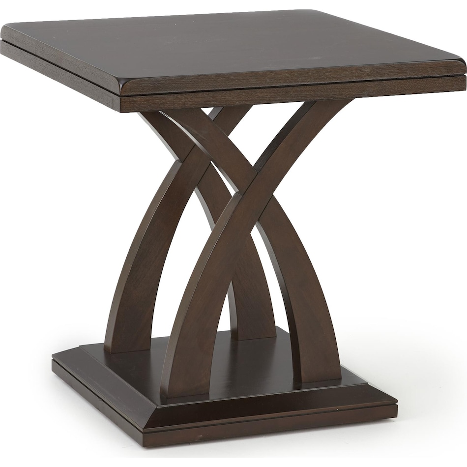 delmar espresso cherry end table   