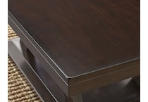 delmar espresso cherry end table   