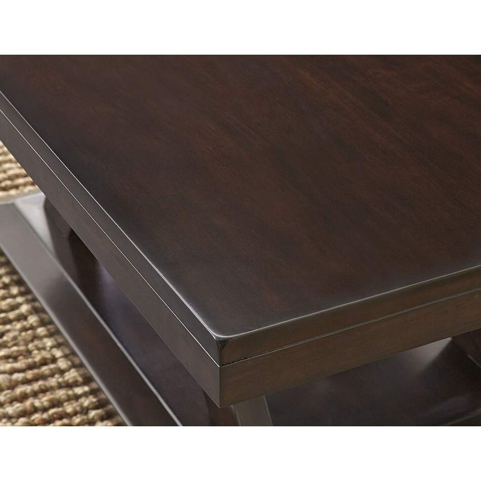 delmar espresso cherry end table   