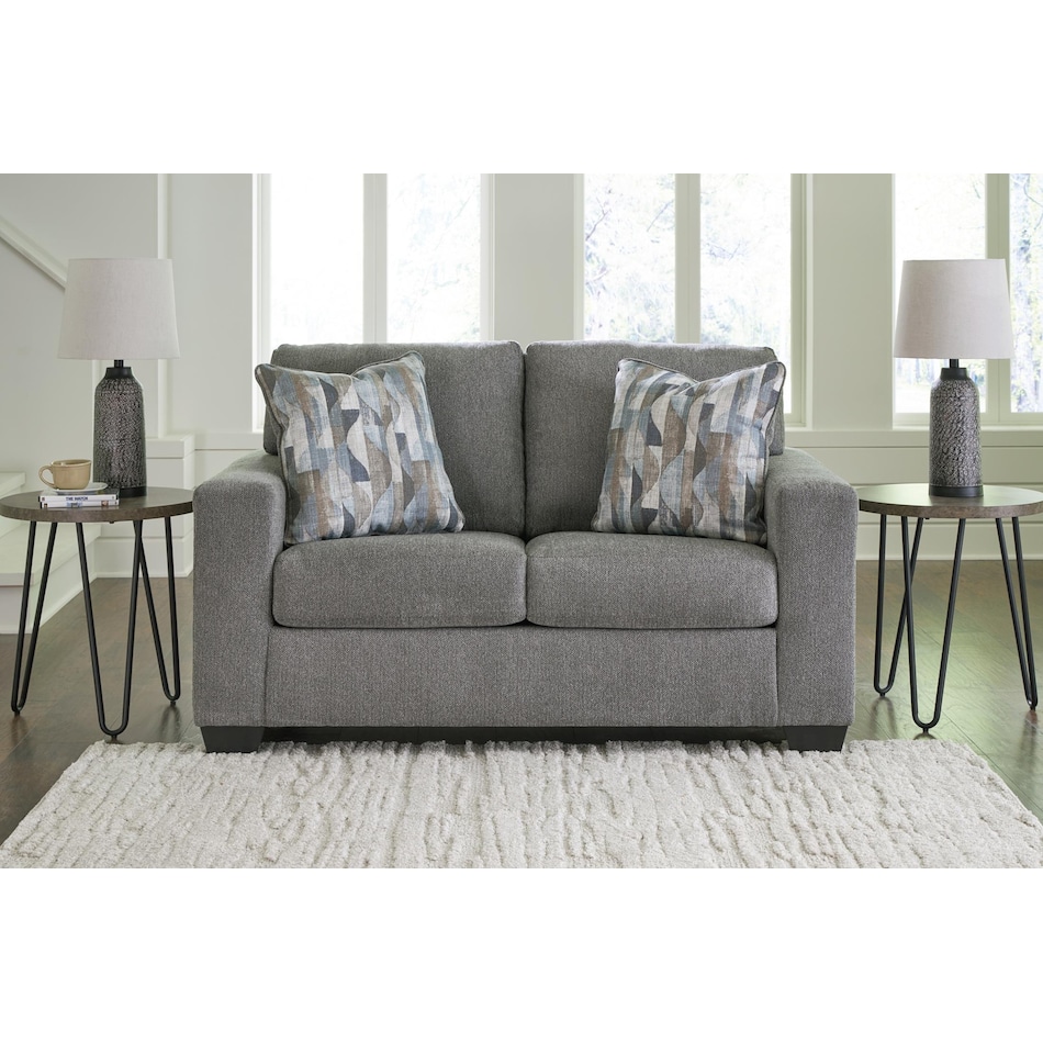 deltona graphite loveseat   