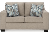deltona parchment loveseat   