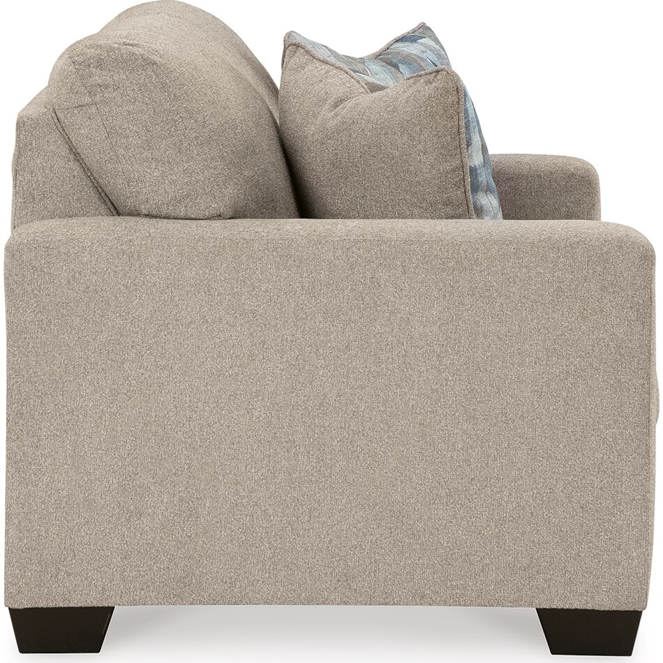 deltona parchment loveseat   