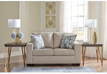 deltona parchment loveseat   