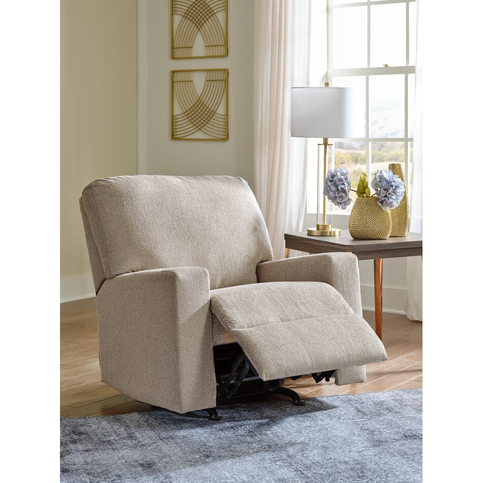deltona parchment rocker recliner   