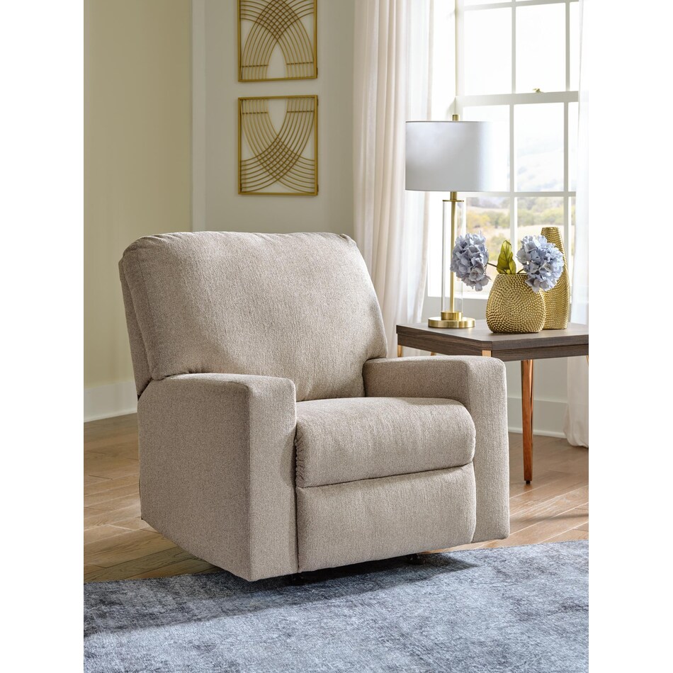 deltona white rocker recliner   