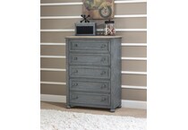 denali  distressed denim chest   