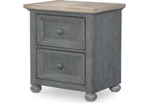 denali  distressed denim nightstand   