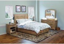 denver light brown mirror   