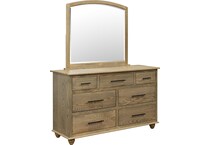 denver light brown mirror   