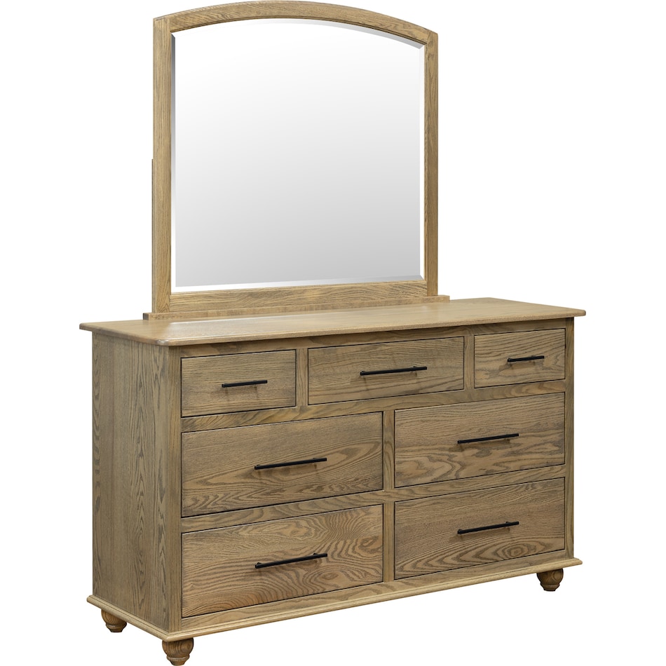 denver light brown mirror   