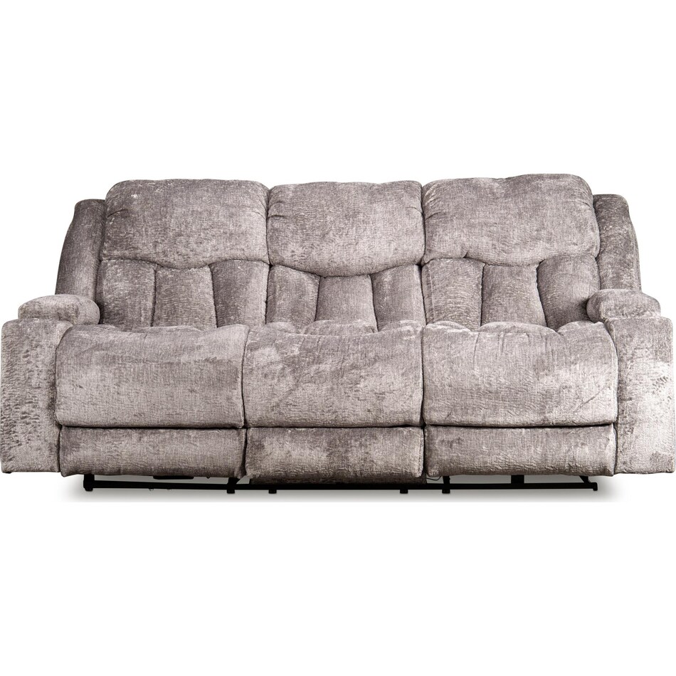 denzel landry ash velvet power reclining sofa   