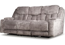 denzel landry ash velvet power reclining sofa   