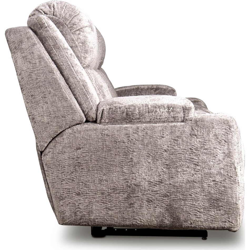 denzel landry ash velvet power reclining sofa   