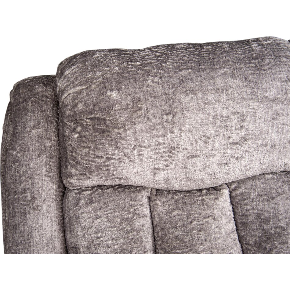 denzel landry ash velvet power reclining sofa   