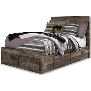 DEREKSON PANEL BED WITH SIX STORAGE DRAWERS