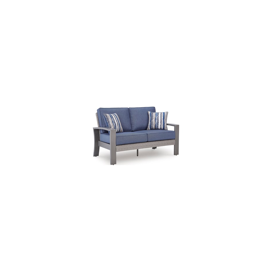 dillon beach blue gray loveseat   