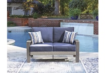 dillon beach blue gray loveseat   