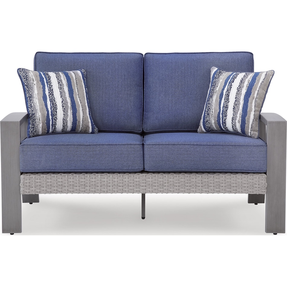 dillon beach blue gray loveseat   