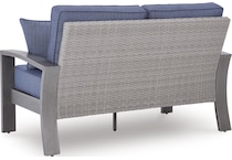 dillon beach blue gray loveseat   