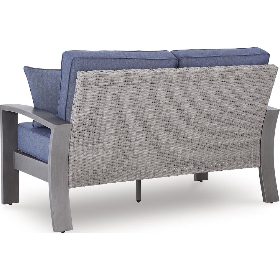 dillon beach blue gray loveseat   