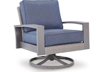 dillon beach blue gray swivel chair   