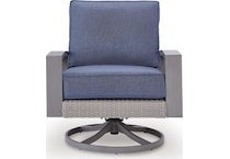 dillon beach blue gray swivel chair   