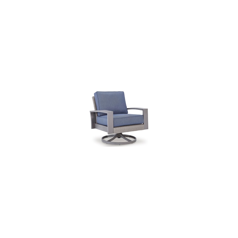 dillon beach blue gray swivel chair   