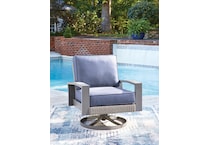 dillon beach blue gray swivel chair   