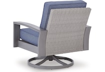 dillon beach blue gray swivel chair   