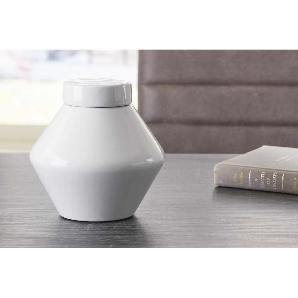 domina white jar   