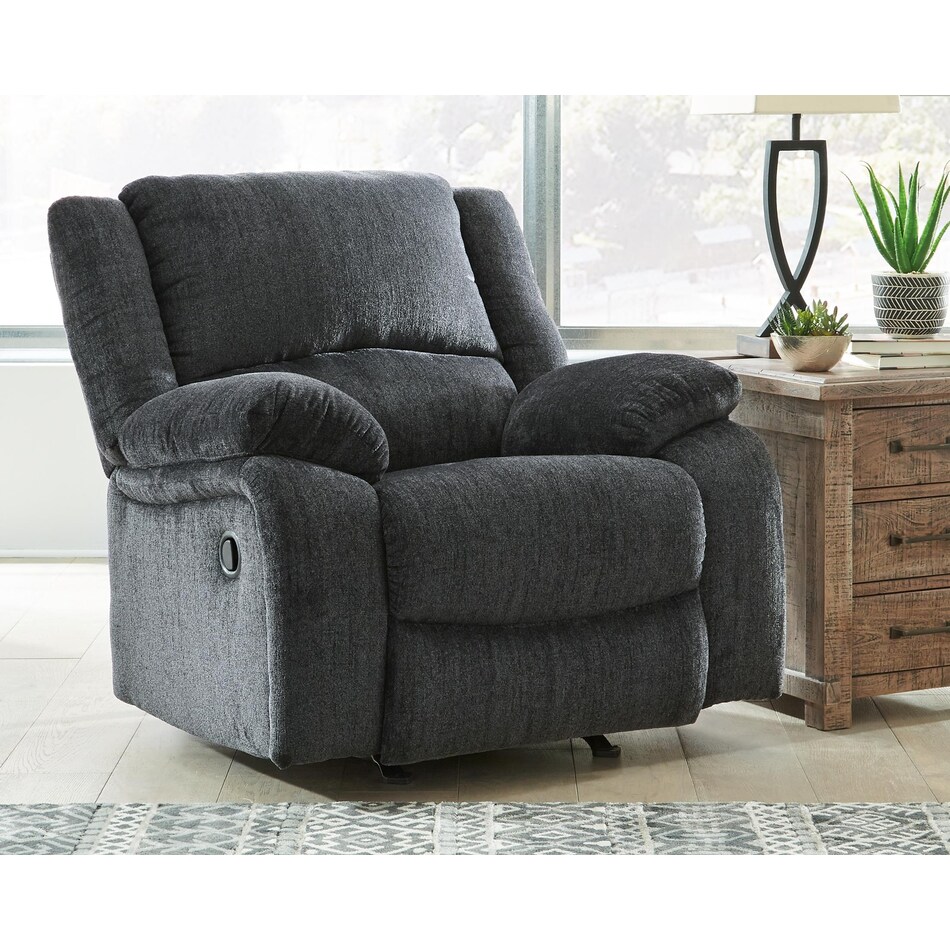 draycoll grey recliner   