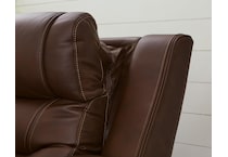 dreamer brown power leather recliner   