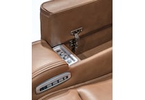 dreamer brown power leather reclining sofa   