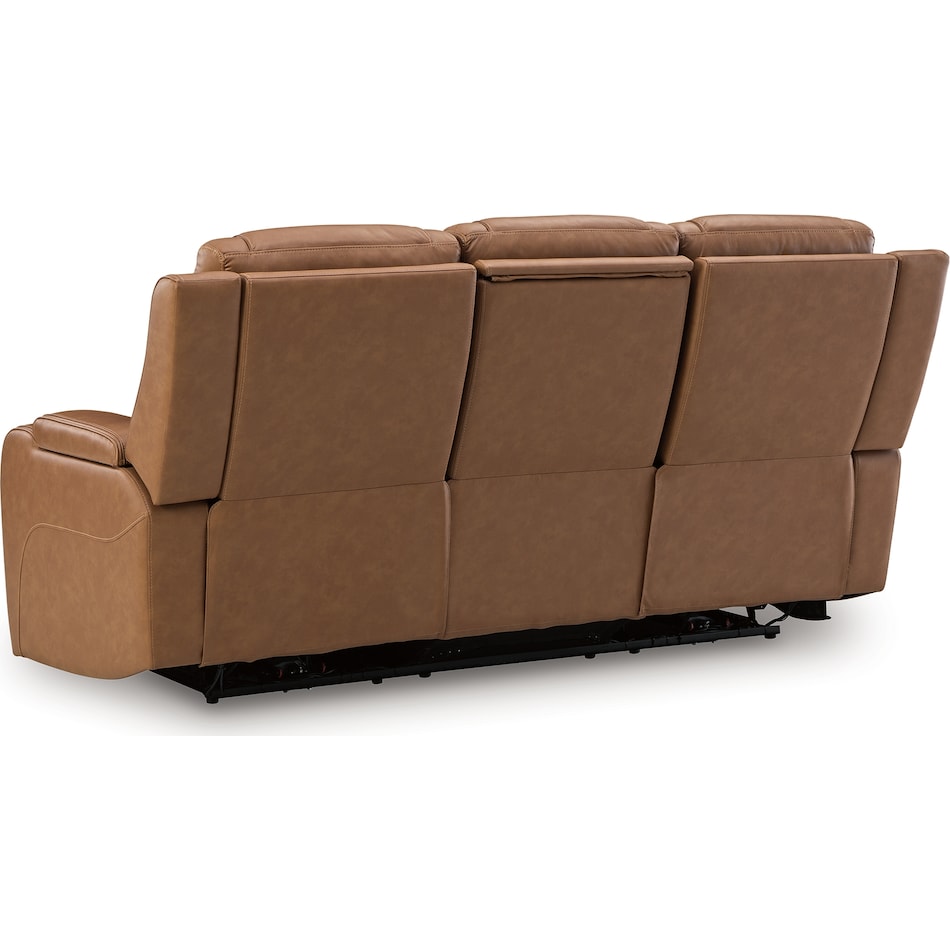 dreamer brown power leather reclining sofa   