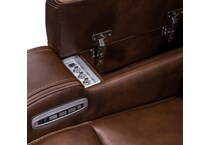 dreamer power leather recliner   
