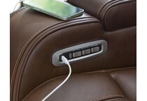 dreamer power leather recliner   