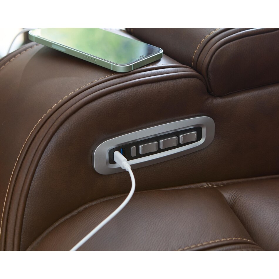 dreamer power leather recliner   