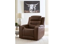 dreamer power leather recliner   