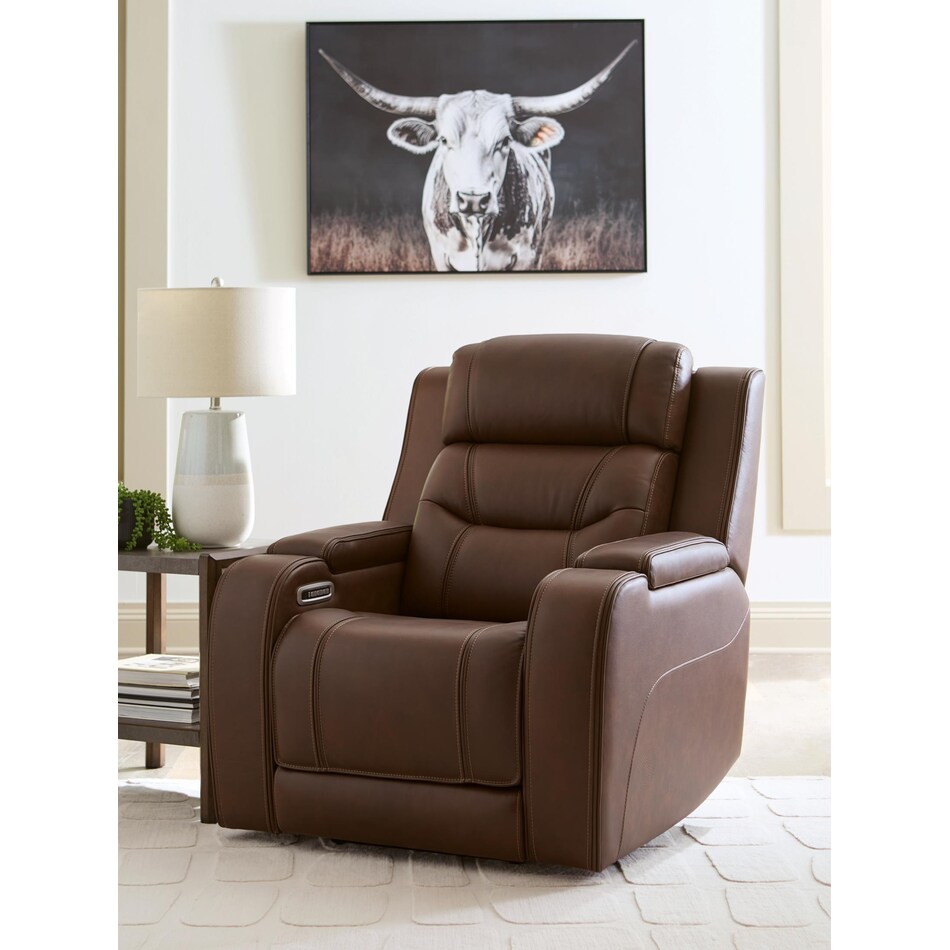 dreamer power leather recliner   