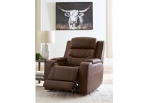 dreamer power leather recliner   