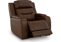 dreamer power leather recliner   