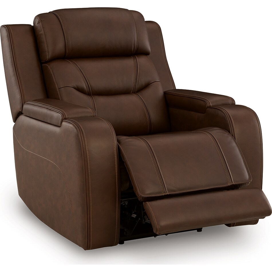 dreamer power leather recliner   