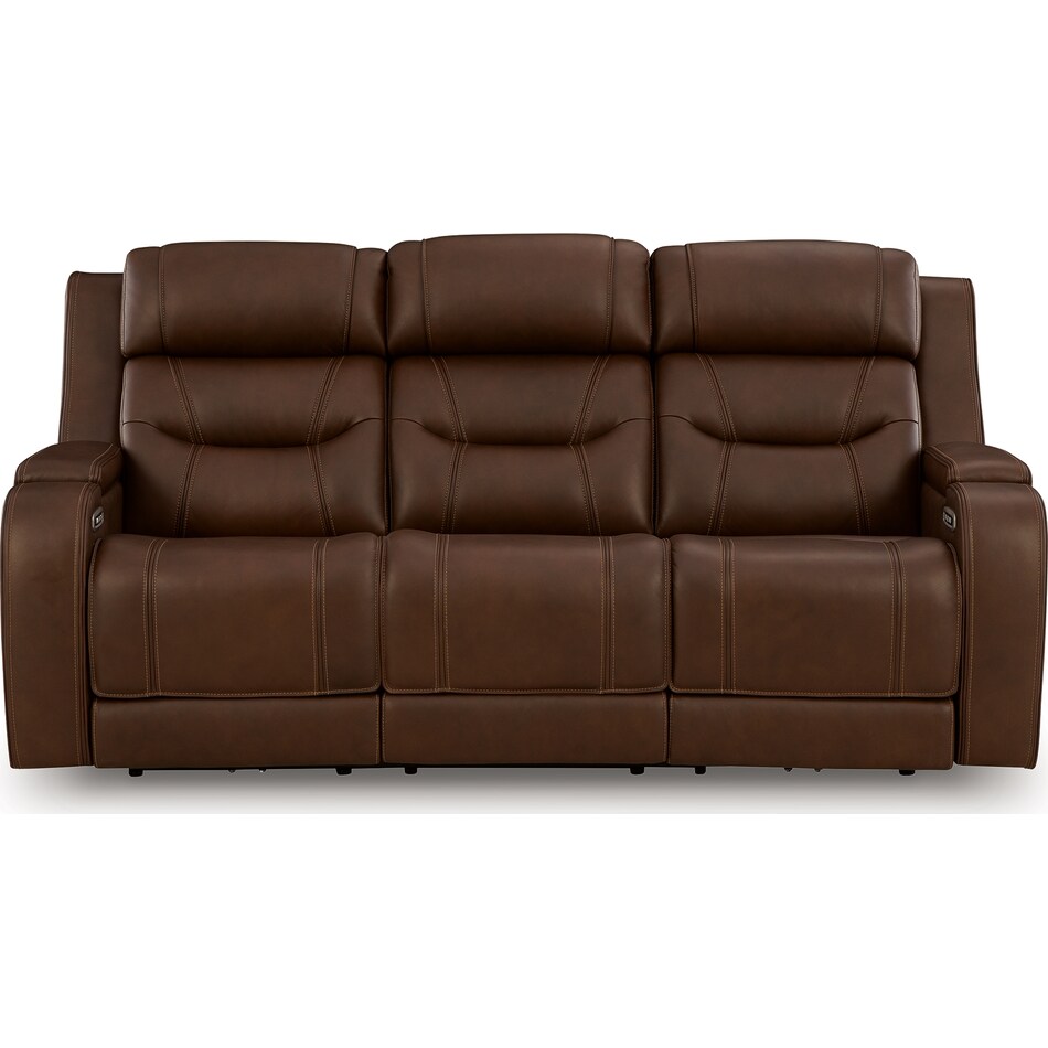dreamer power leather reclining sofa   