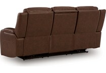 dreamer power leather reclining sofa   