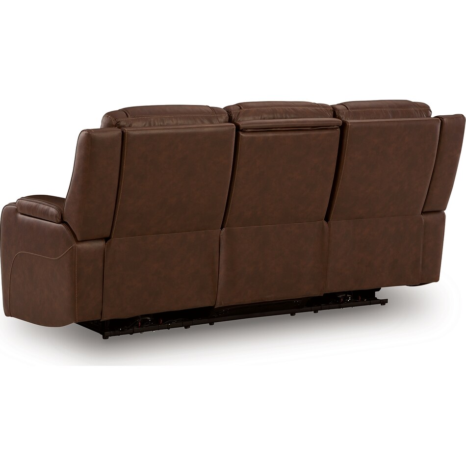 dreamer power leather reclining sofa   