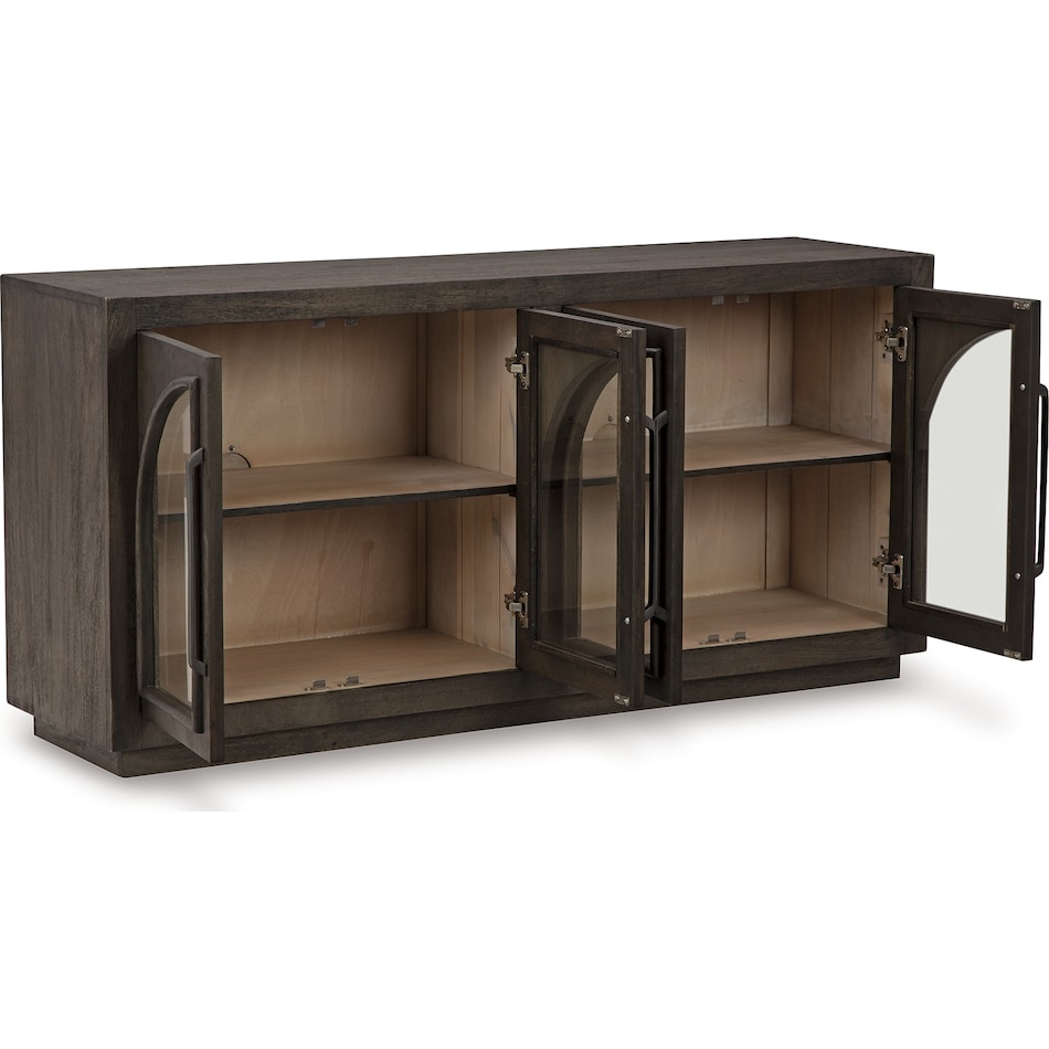 dreley grayish brown accent cabinet   