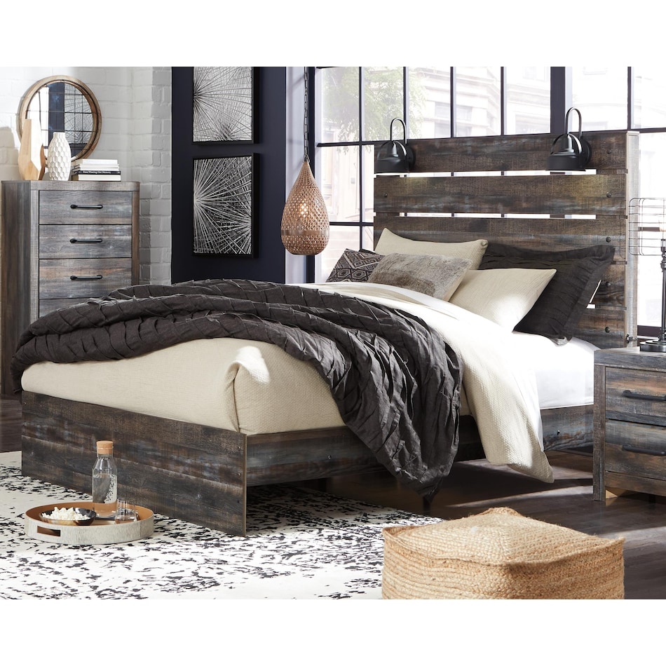 drystan multi queen headboard   